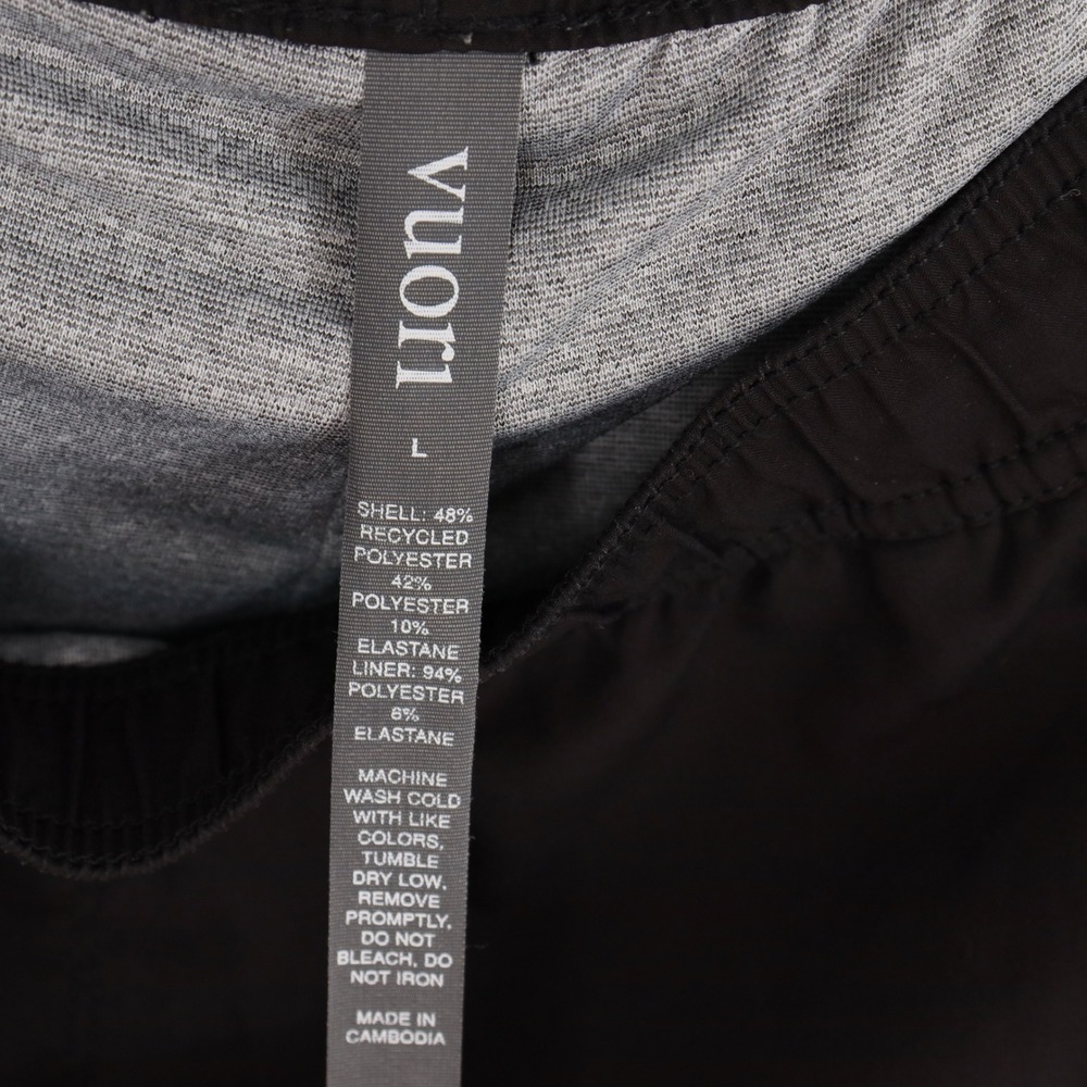 Vuori Kore 7" Shorts V302 Mens Size L Black Lined Athletic Training Gym - Picture 3 of 5